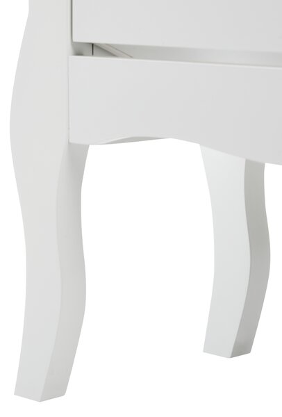 Skrinka na topánky biela MDF úložný priestor vrchná doska z kaučukového dreva moderný francúzsky shabby chic štýl obývacia izba