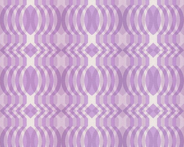 A.S. Création | Vliesová tapeta na stenu Retro Chic 39534-3 | 0,53 x 8,5 m | fialová, biela