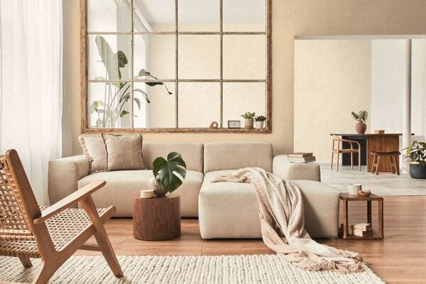A.S. Création | Vliesová tapeta na stenu Smart Surfaces 39560-2 | 0,53 x 10,05 m | krémová, béžová, hnedá