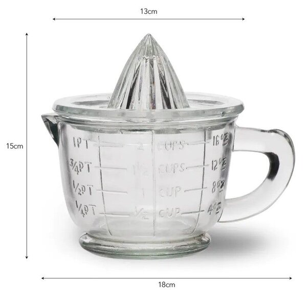 Ručný odšťavovač na citrusy Glass 600 ml