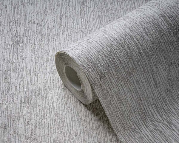 A.S. Création | Vliesová tapeta na stenu Smart Surfaces 39562-5 | 0,53 x 10,05 m | krémová, šedá, metalická
