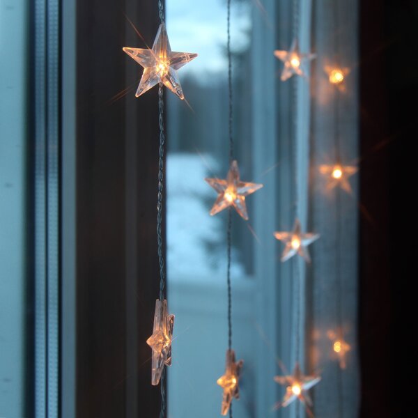 Svetelná reťaz s hviezdičkami Star Curtain 90 × 200 cm