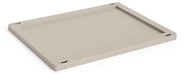 HAY Plastové veko Colour Crate Medium, warm grey