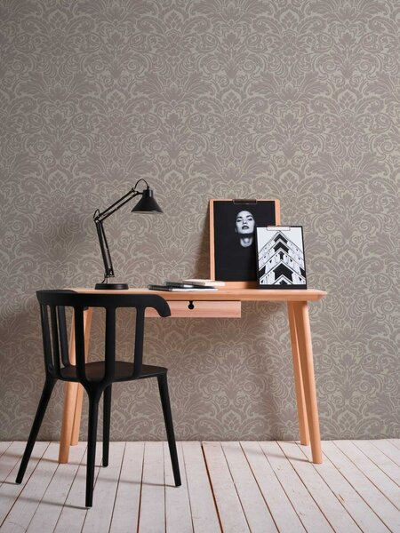 A.S. Création | Vliesová tapeta na stenu Luxury Wallpaper 30545-2 | 0,52 x 10 05 m | hnedá, metalická