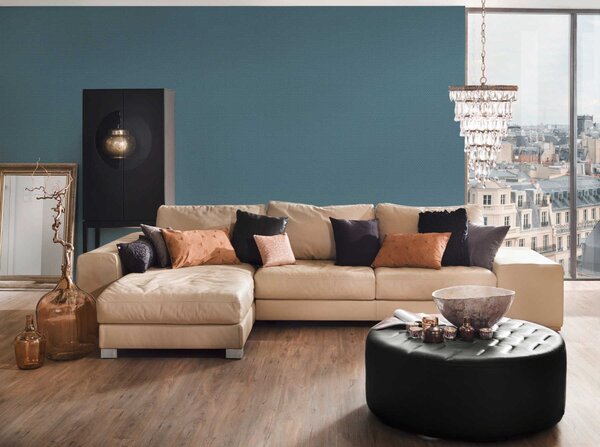 A.S. Création | Vliesová tapeta na stenu Luxury Wallpaper 31908-4 | 0,53 x 10,05 m | modrá, vining ivy, modrozelená