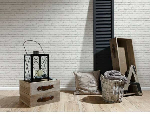 A.S. Création | Vliesová tapeta na stenu Essentials 31943-1 | 0,53 x 10,05 m | šedá, biela