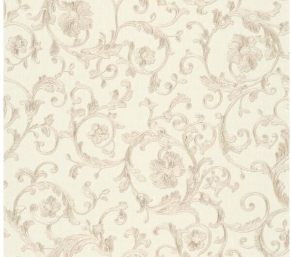 A.S. Création | Vliesová tapeta na stenu Versace 34326-3 | 0,70 x 10,05 m | metalická, krémová, béžová