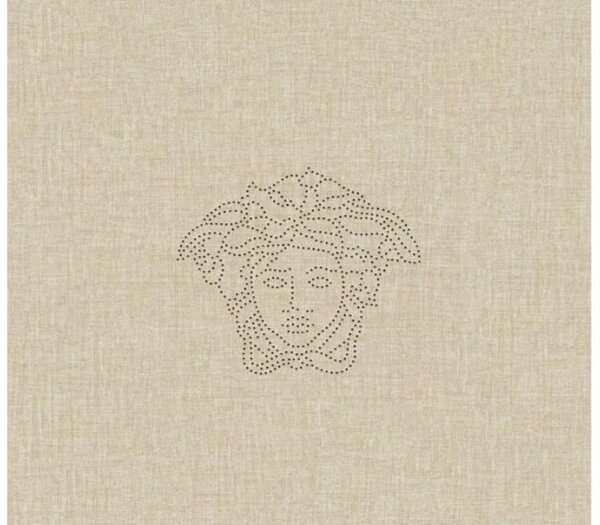 A.S. Création | Vliesová tapeta na stenu Versace 32950-2 | 0,70 x 3,3 m | metalická, béžová