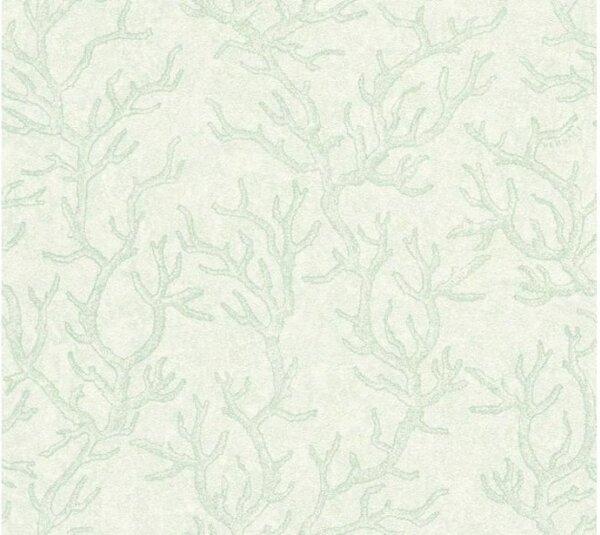 A.S. Création | Vliesová tapeta na stenu Versace 34497-3 | 0,70 x 10,05 m | metalická, zelená