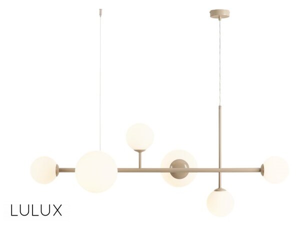 Aldex DIONE 6 BEIGE | Elegantná závesná lampa so šiestimi tienidlami