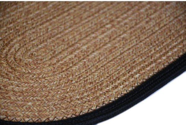 Čierne/v prírodnej farbe nášľapy na schody v súprave 16 ks 25x65 cm Milo Frame – Vitaus