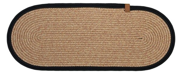 Čierne/v prírodnej farbe nášľapy na schody v súprave 16 ks 25x65 cm Milo Frame – Vitaus