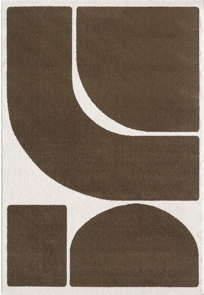 Hnedý/krémovobiely koberec 120x170 cm Arcade – ESTE