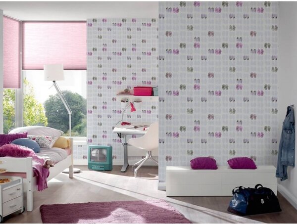 A.S. Création | Vliesová tapeta na stenu Little Stars 35862-1 | 0,53 x 10,05 m | ružová, biela, šedá, hnedá