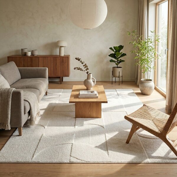 Krémovobiely koberec 120x170 cm Luna – ESTE