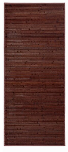 Tmavohnedý bambusový koberec 75x175 cm – Casa Selección