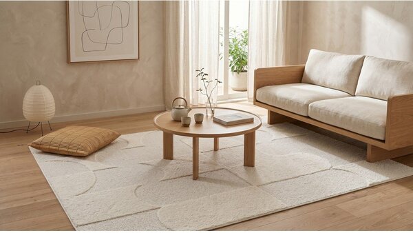 Krémovobiely koberec 120x170 cm Luna – ESTE