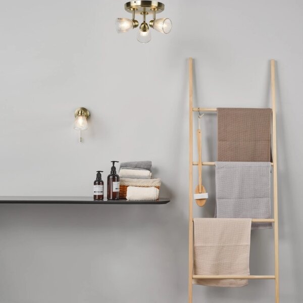 Där Lighting CED7675 - Kúpeľňové bodové svietidlo CEDRIC 3xG9/25W/230V IP44 mosadz