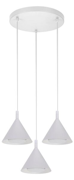BRILAGI - Luster na lanku CONE TRIPLE ROUND 3xGX53/15W/230V biela