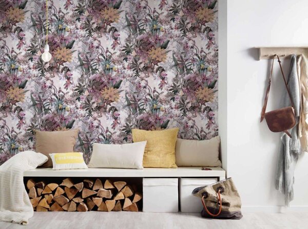 A.S. Création | Vliesová tapeta na stenu Dream Flowery 38177-5 | 0,53 x 10,05 m | viacfarebná