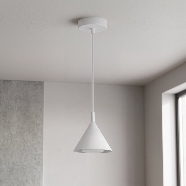 BRILAGI - Luster na lankách CONE SINGLE 1xGX53/15W/230V biela