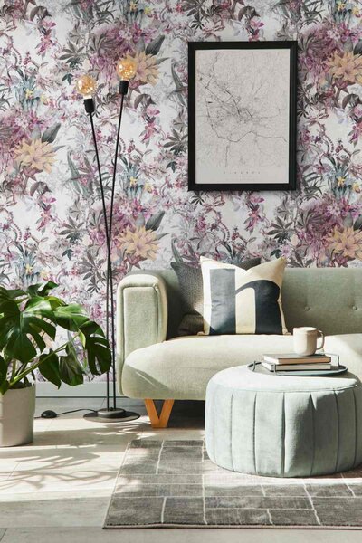 A.S. Création | Vliesová tapeta na stenu Dream Flowery 38177-5 | 0,53 x 10,05 m | viacfarebná