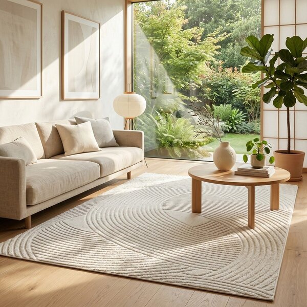Krémovobiely koberec 120x170 cm Zephyr – ESTE