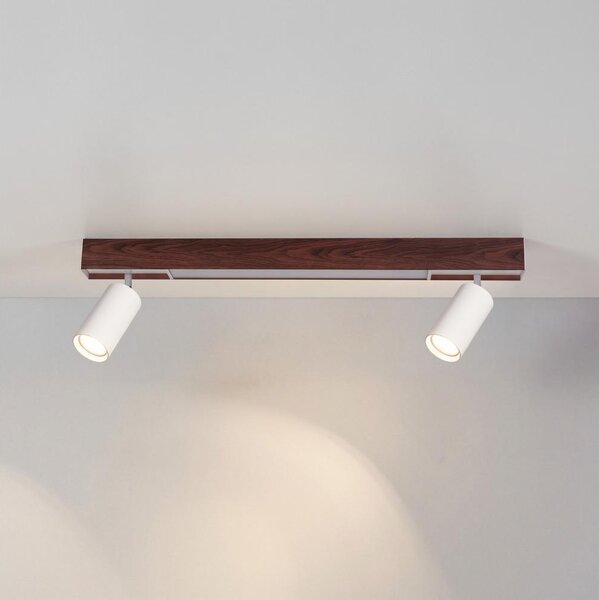 BRILAGI - LED bodové svietidlo SELE 2xGU10/30W/230V + LED/15W biela/dubový dekor