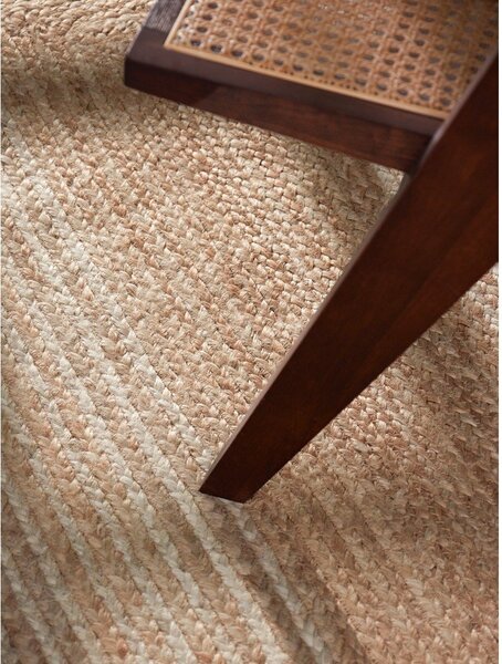 Obojstranný/ručne tkaný jutový behúň v prírodnej farbe/v svetlo prírodnej farbe 80x200 cm Juno – Hanse Home