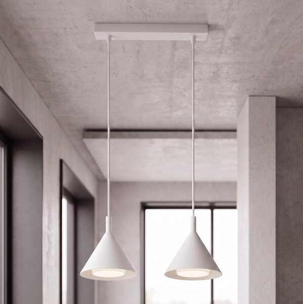 BRILAGI - Luster na lankách CONE DOUBLE 2xGX53/15W/230V biela