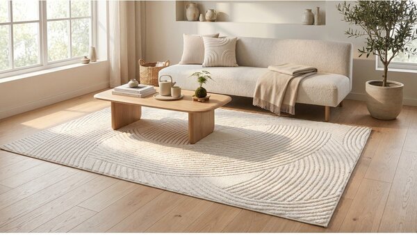Krémovobiely koberec 120x170 cm Zephyr – ESTE