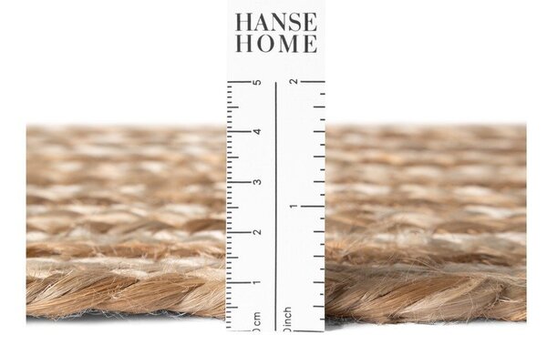 Obojstranný/ručne tkaný jutový behúň v prírodnej farbe/v svetlo prírodnej farbe 80x200 cm Juno – Hanse Home