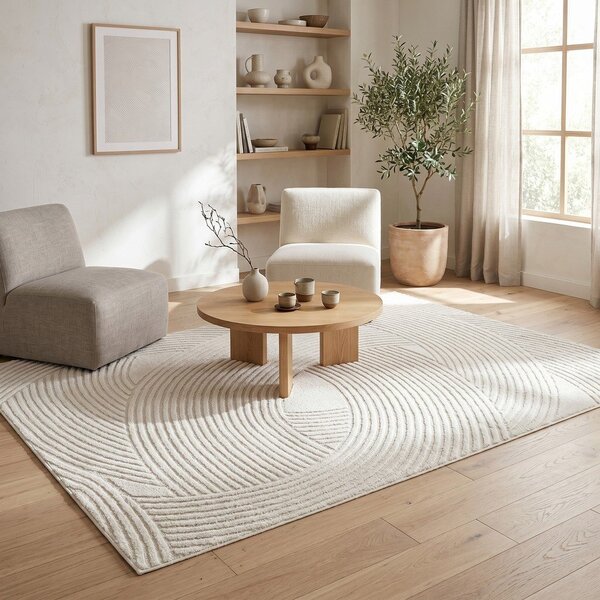 Krémovobiely koberec 120x170 cm Zephyr – ESTE