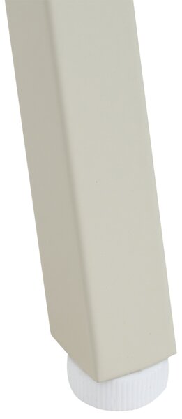 Kancelársky stôl svetlobéžový MDF oceľový rám 77 x 46 cm s úložným priestorom polica 2 zásuvky škandinávsky industriálny štýl kancelária
