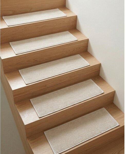 Béžové nášľapy na schody v súprave 16 ks 25x65 cm Silio – Vitaus