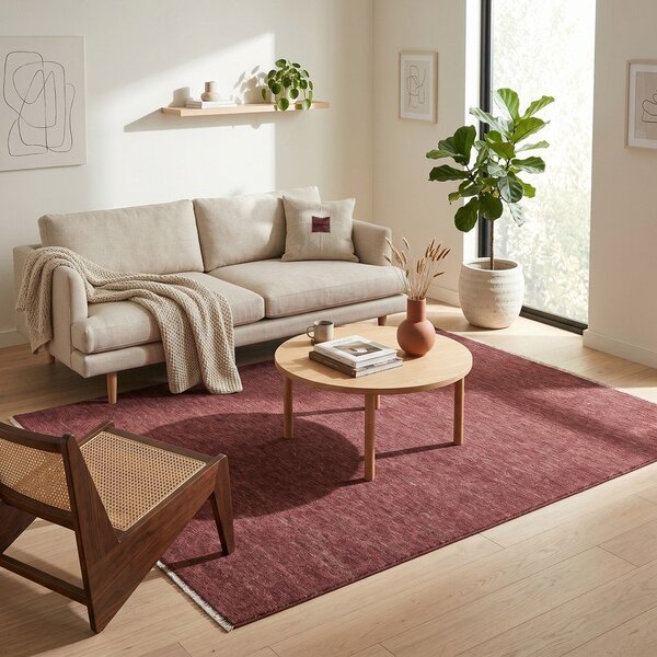 Vínovočervený koberec 160x230 cm Puro – ESTE