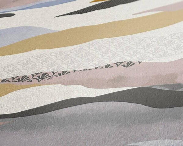 A.S. Création | Vliesová tapeta na stenu PintWalls 39699-1 0,53 x 10,05 m | krémová, zelená, modrá, viacfarebná