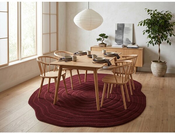 Vínovočervený koberec 160x230 cm Pebble – ESTE