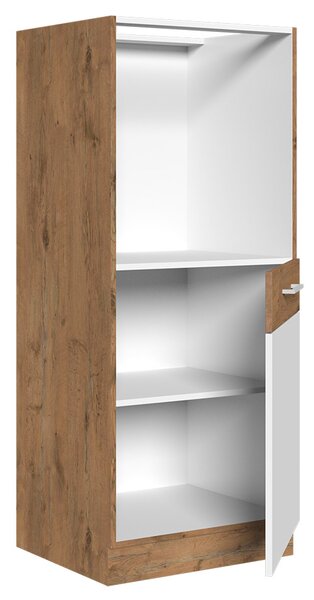 Mirjan24 Kuchynská skrinka pod rúru Woodline 60 DP-145 1F BB, Farby: dub lancelot / biely lesk 5902928945720