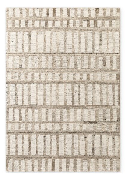 Krémovobiely ručne tkaný vlnený koberec 120x180 cm Boho 1.0 Linara – Vikosa