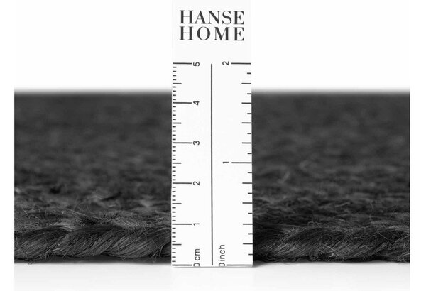 Čierny obojstranný/ručne tkaný jutový behúň 80x200 cm Juno – Hanse Home