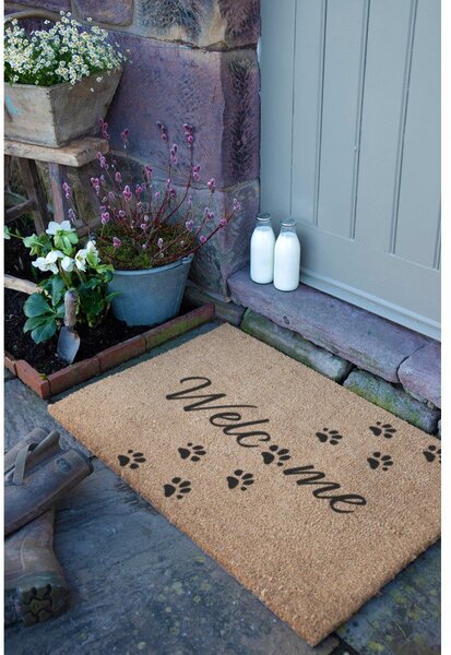 Rohožka z kokosového vlákna 60x90 cm Welcome Paws – Artsy Doormats
