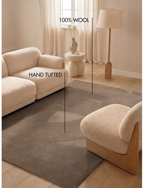 Hnedý vlnený koberec 120x170 cm Kensington Victoria – Ted Baker