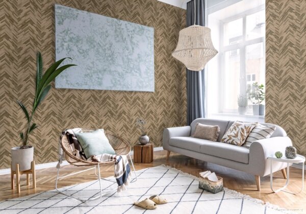 A.S. Création | Vliesová tapeta na stenu Versace 37051-2 | 0,70 x 10,05 m | hnedá, béžová