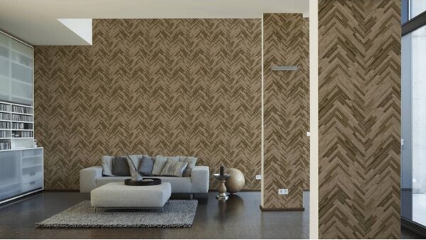 A.S. Création | Vliesová tapeta na stenu Versace 37051-2 | 0,70 x 10,05 m | hnedá, béžová