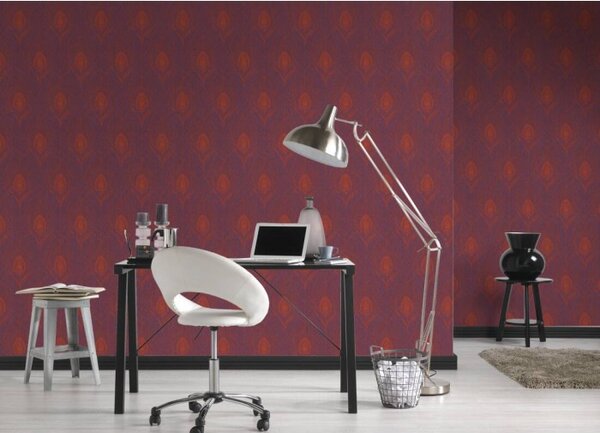 A.S. Création | Vliesová tapeta na stenu Absolutly Chic 36971-5 | 0,53 x 10,05 m | fialová, oranžová