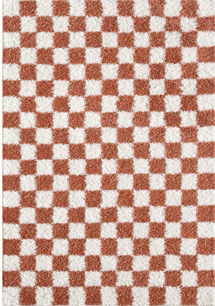 Krémovobiely/v terakotovej farbe koberec 120x170 cm Grida – ESTE