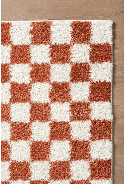 Krémovobiely/v terakotovej farbe koberec 120x170 cm Grida – ESTE