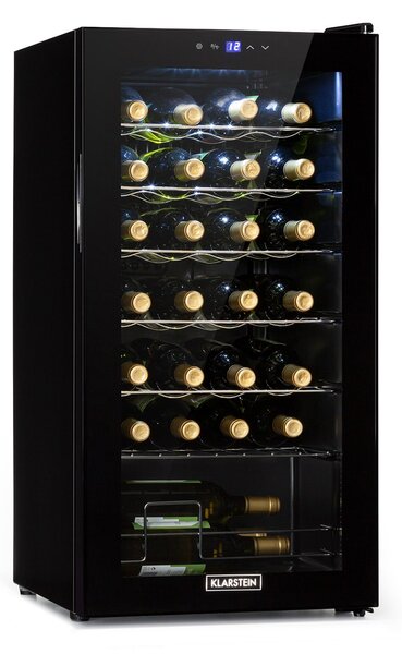 Klarstein Shiraz 28 Uno, vinotéka, 74 l, 28 fliaš, 5-18°C, dotykový ovládací panel