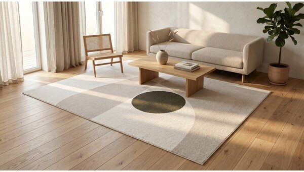 Béžový/krémovobiely koberec 120x170 cm Martini – ESTE
